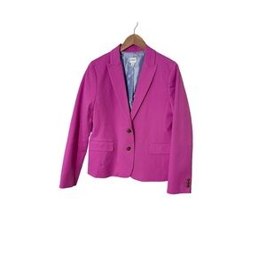 J.CREW Women's Two-Button Blazer in Fuschia Size 10